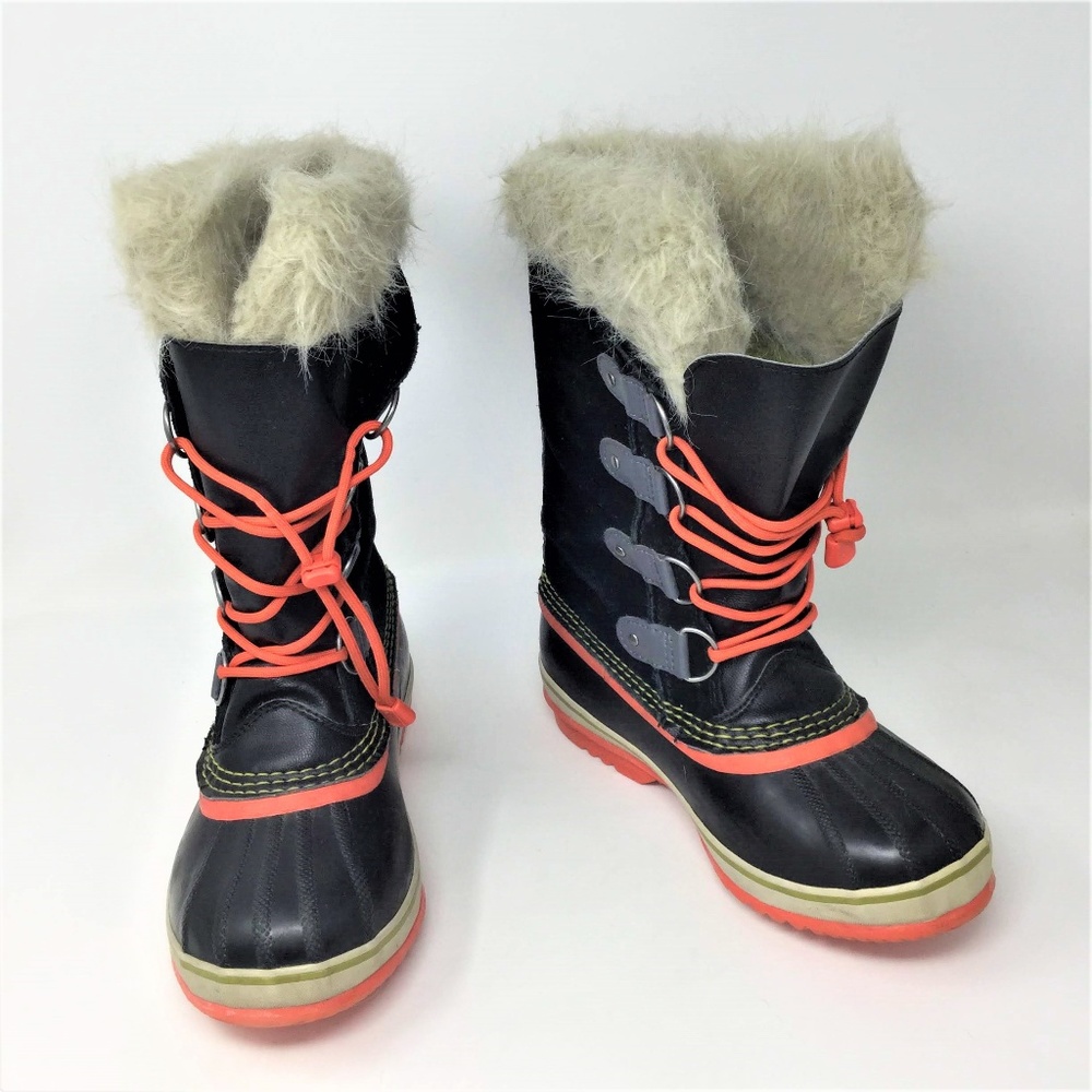 Sorel Waterproof Boots Fur Top Kids 4